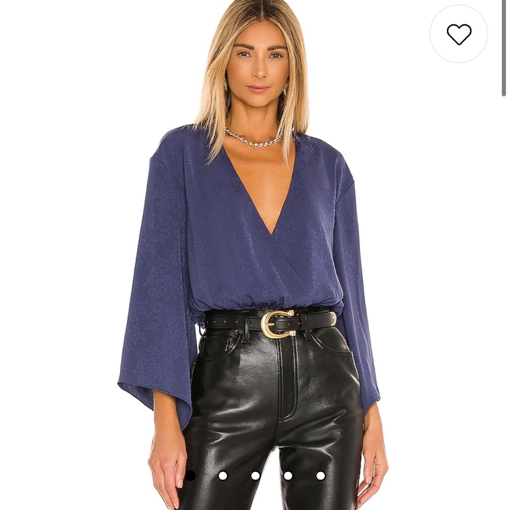House of Harlow 1960 x REVOLVE majori blouse in navy blue XS
